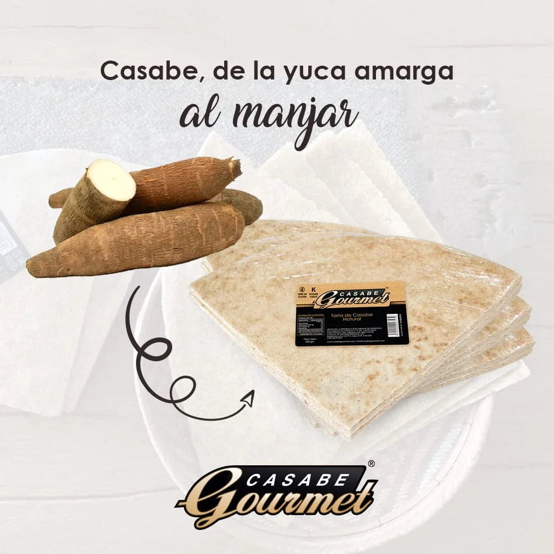 3 Pack Cassava Bread Natural Flavor Vegan E999