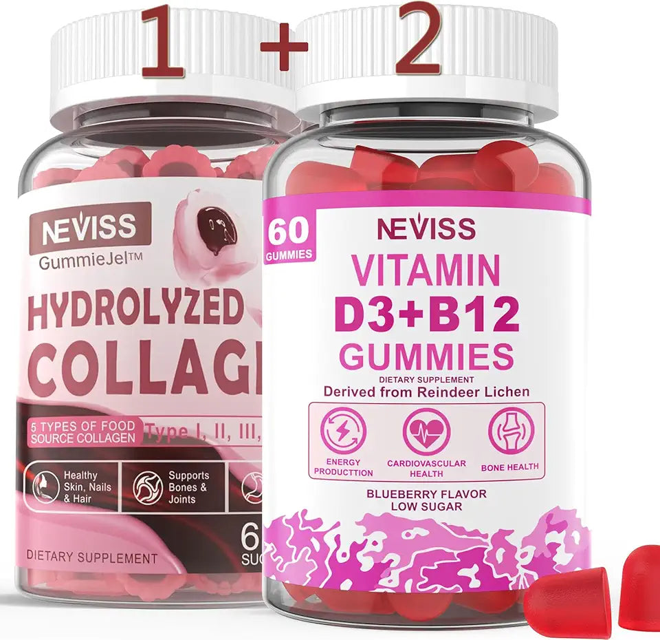 Hydrolyzed Collagen Peptides + Vitamin D3 + B12 Gummies M278