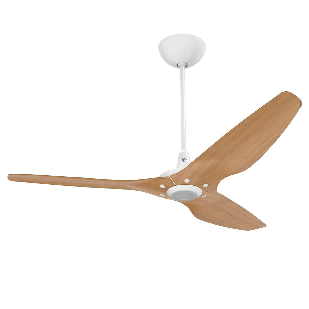 60 Ceiling Fan with Bamboo Blades and White Finish Y776422