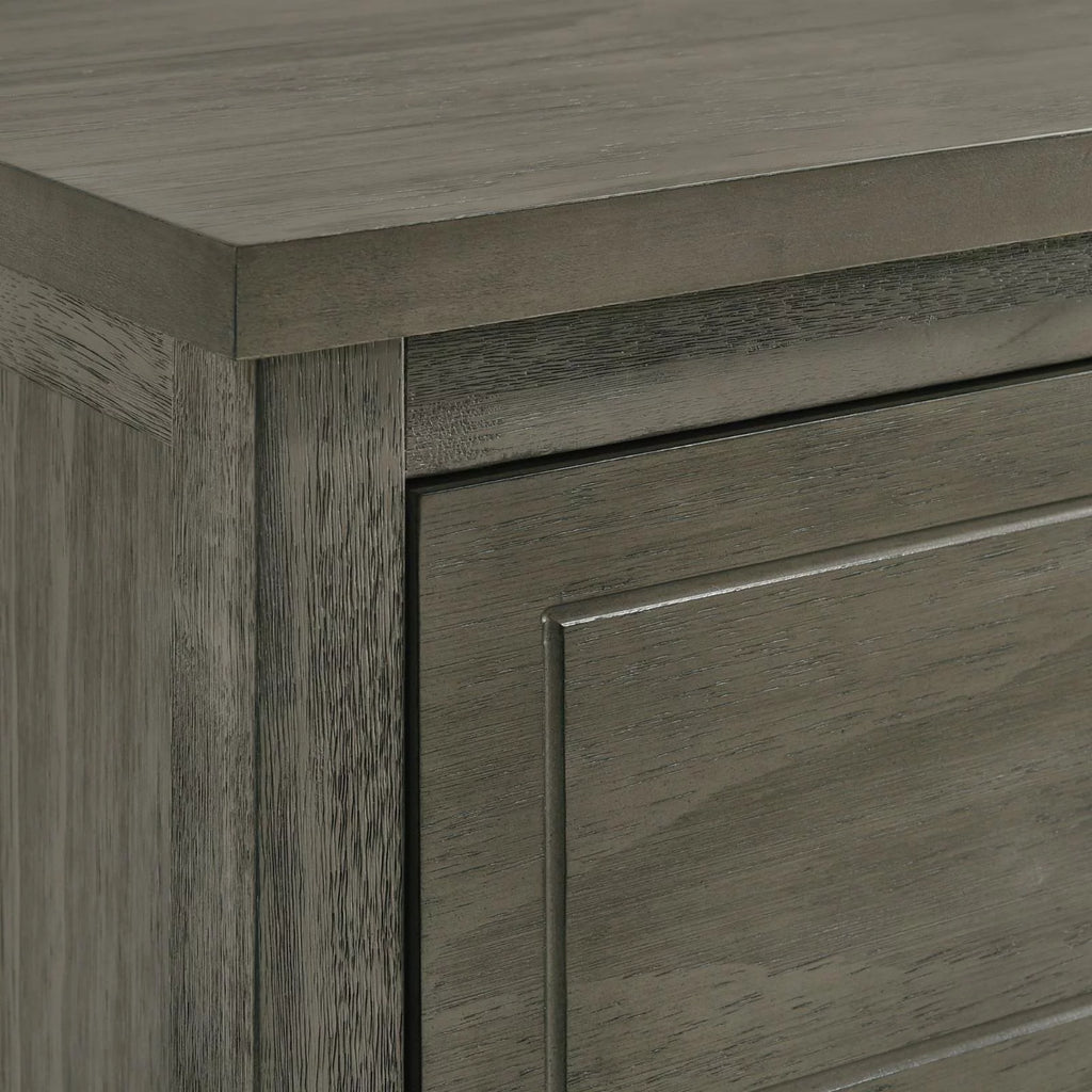 Gray 4-Drawer Wood Chest F77123