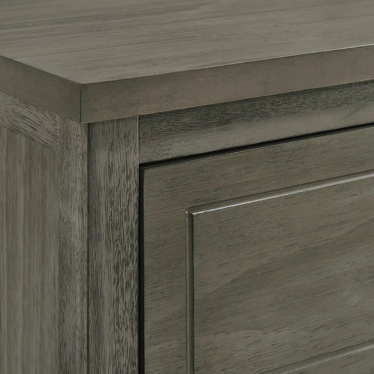 Gray 4-Drawer Wood Chest F77123