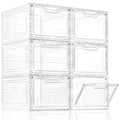 4-Tier Stackable Clear Plastic Storage Bins with Lid K23287