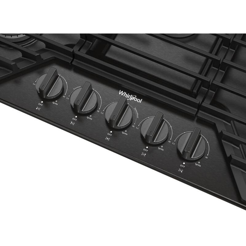5 Burners Recessed Gas Cooktop in Black Stainless W780