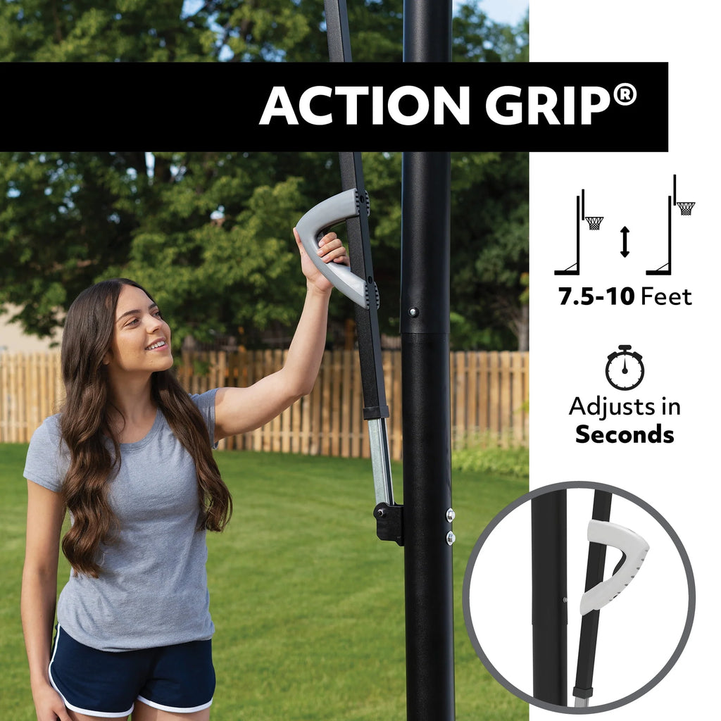 Adjustable Inground Basketball Hoop 50 inch Polycarbonate A749657