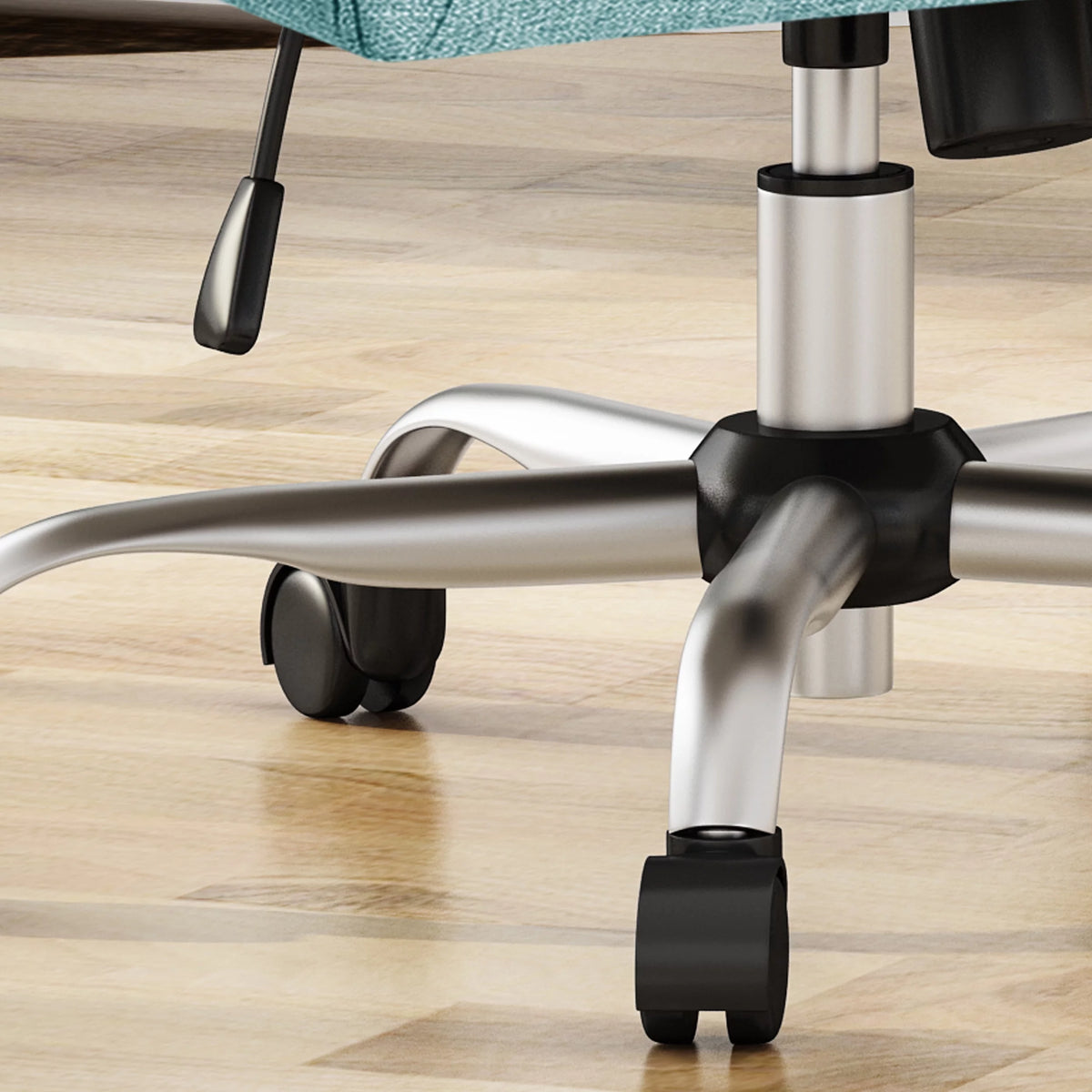 Blue Fabric Home Office Chair T565