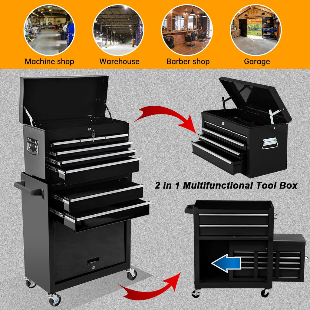 8 Drawer Rolling Tool Chest with Locks O484419