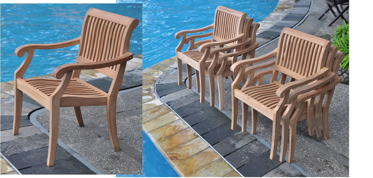 8 Seater 9 Pc Teak Dining Set K58363