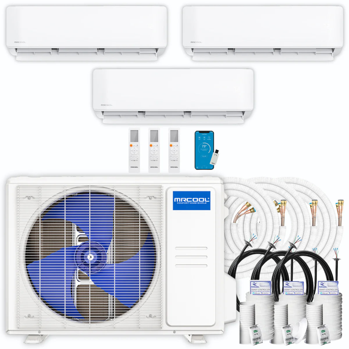 30,000 BTU 3 Zone Ductless Mini Split Air Conditioner and Heat Pump L13513