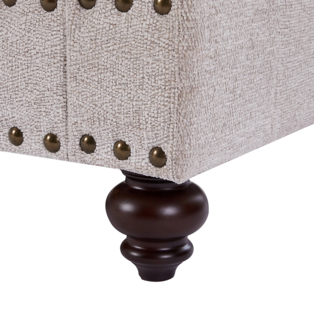 3 Seater Chenille Upholstered Sofa with Pillows O865