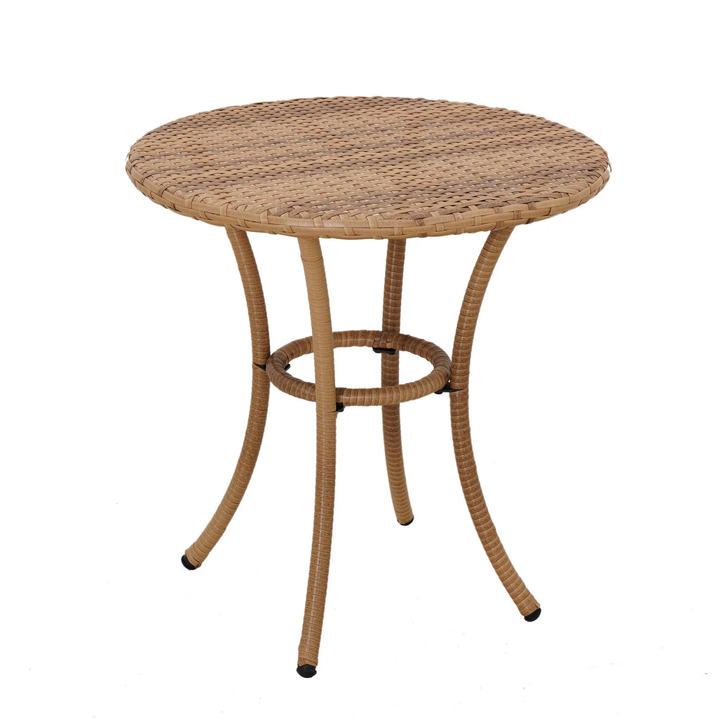 3-Piece Beige Outdoor Wicker Bistro Set Z67251