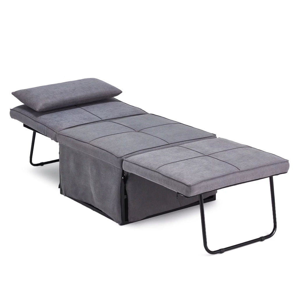 Gray Folding Single Sofa Bed Y5431