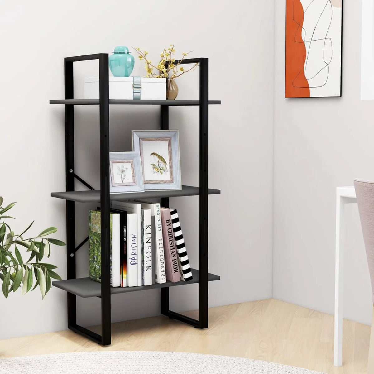 Storage Shelf Gray Engineered Wood L487