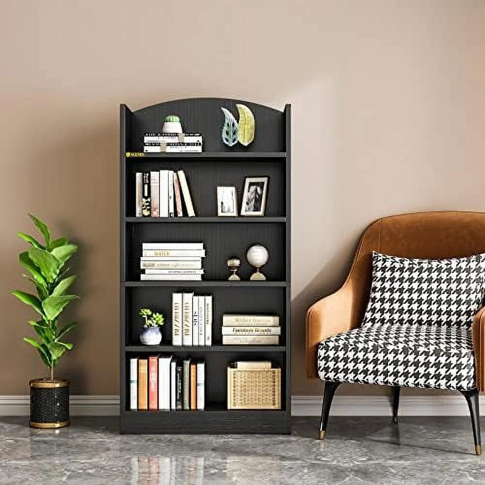 5 Shelf Open Bookcase Floor Standing Display Rack B5541