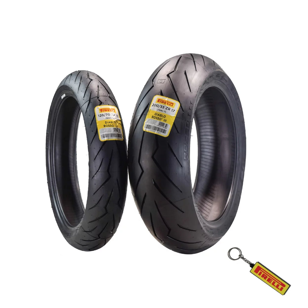 120/70ZR17 200/55ZR17 Front & Rear Motorcycle Tire Set F1883
