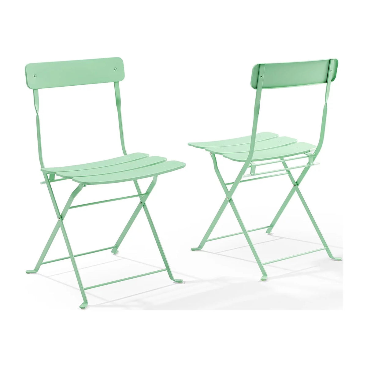 3-piece Mint Green Outdoor Metal Bistro Set X4917
