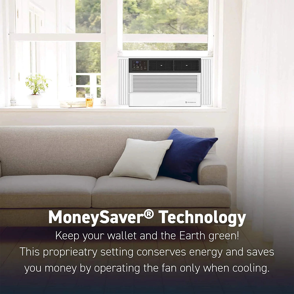 Wi-Fi Controlled White Window Air Conditioner W243
