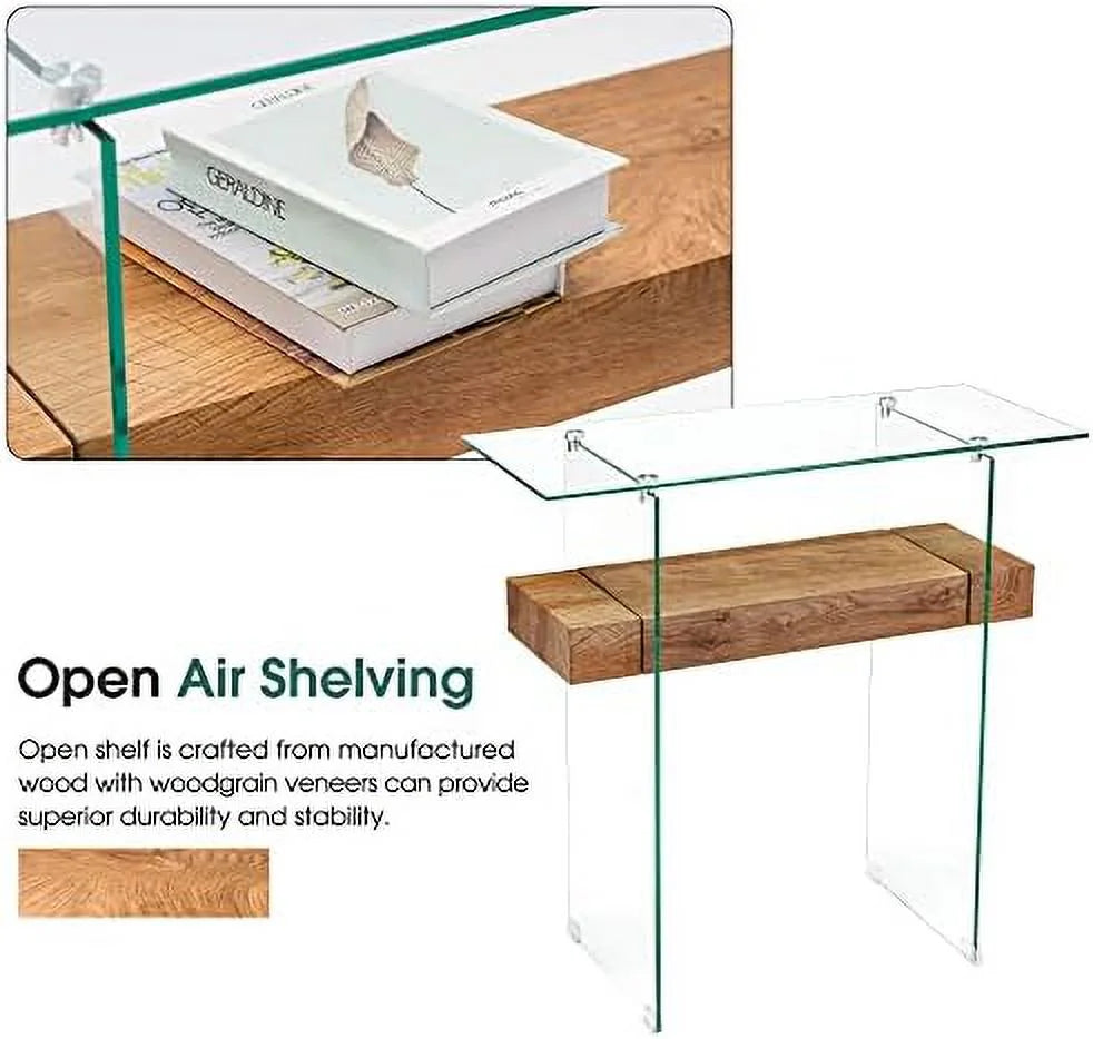 Narrow Glass Console Table D68630