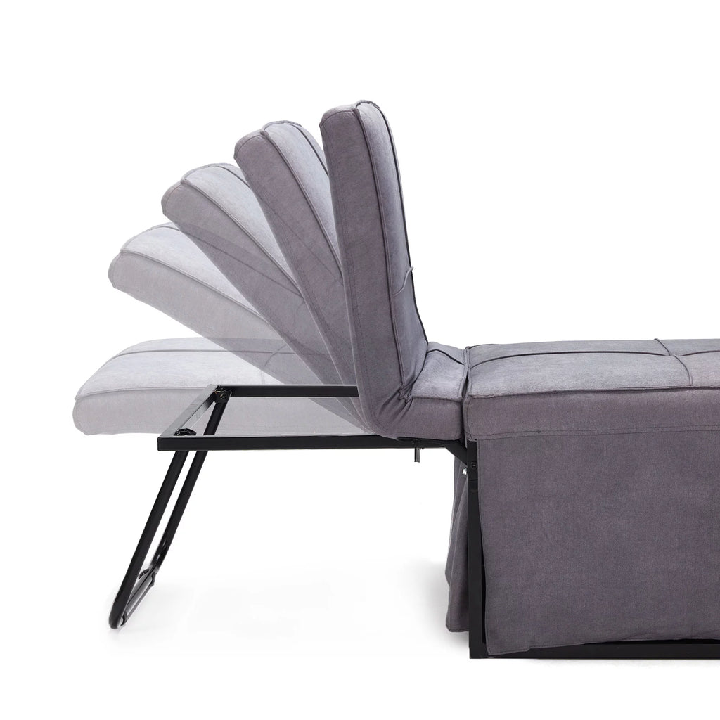 Gray Folding Single Sofa Bed Y5431