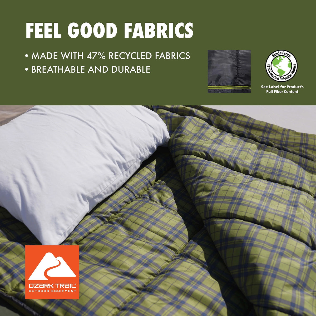 Oversized 30-Degree Rectangular Sleeping Bag T6062