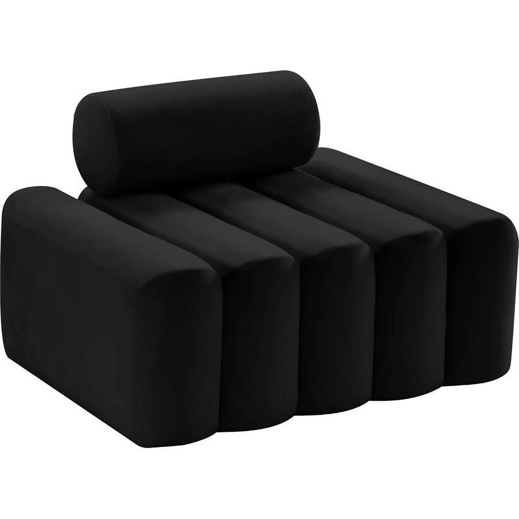 Black Velvet Chair H4118