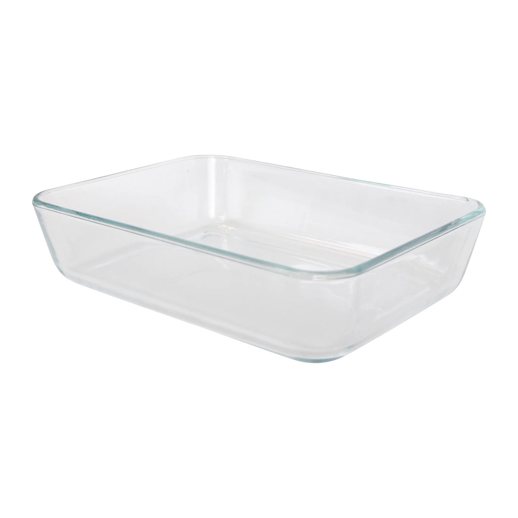 Glass Food Storage Dish with Purple Lid M1488