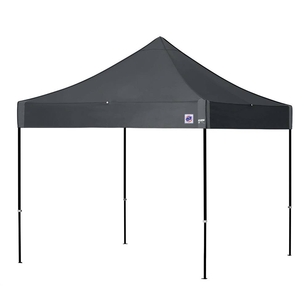 10' x 10' Steel Gray Canopy with Black Frame W989