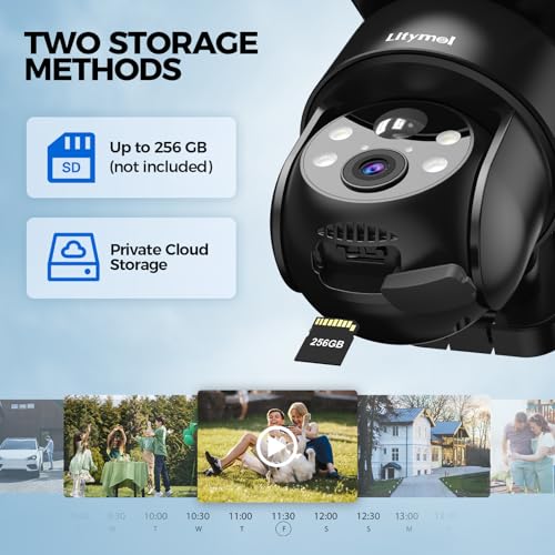 Wireless Outdoor Solar Security Cameras 2K 360° View S80835
