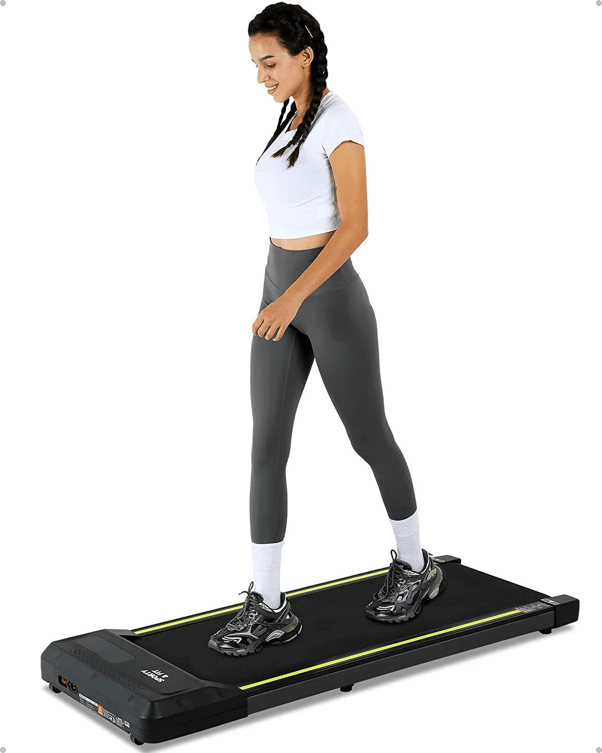 Gray Portable Treadmill with Bluetooth Speaker C39954