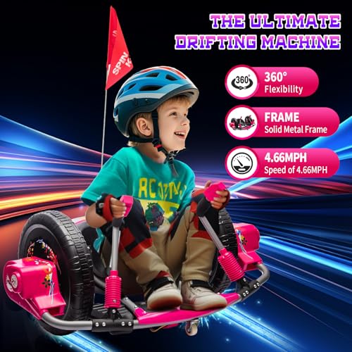 Red 12V Electric Drifting Go Kart with 16-Inch Big Wheel L853