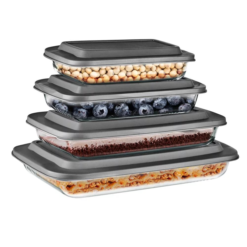 Glass Bakeware Set with PE Lid G927