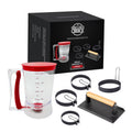 Pancake Batter Dispenser, Bacon Press, Egg Rings Breakfast Set B752