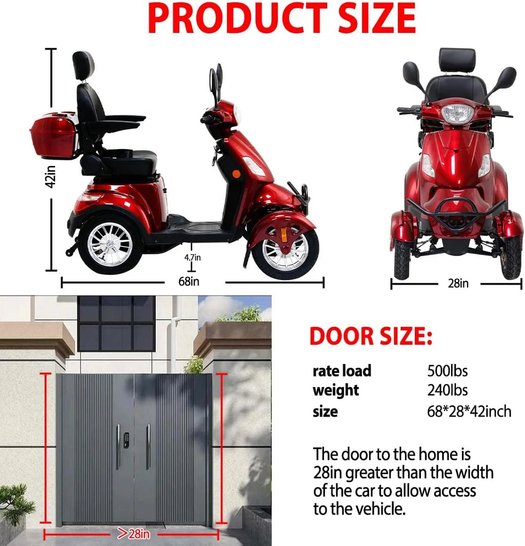 4-Wheel Electric Mobility Scooter E74162