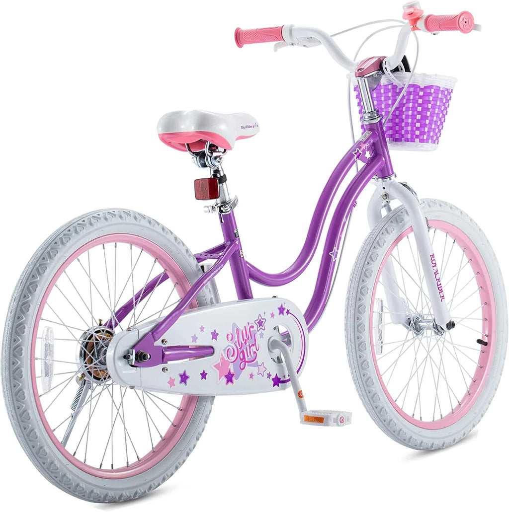 20 Inch Kids Bike with Kickstand Basket Blue I6186