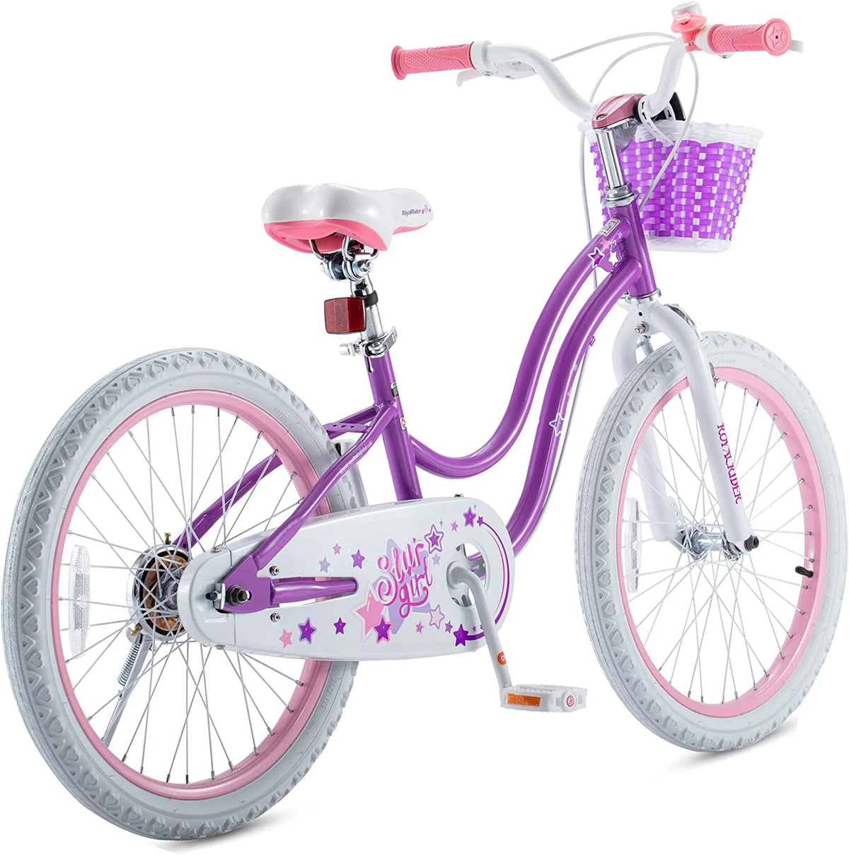 20 Inch Kids Bike with Kickstand Basket Blue I6186