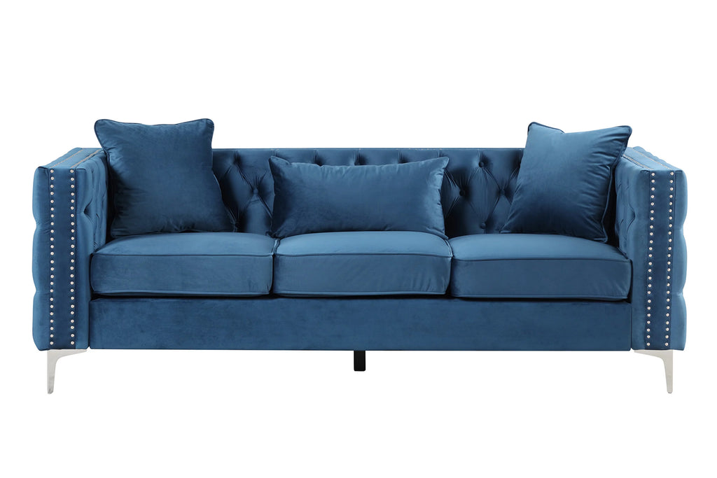 Blue Velvet 2 Pieces Sofa and Loveseat N966547