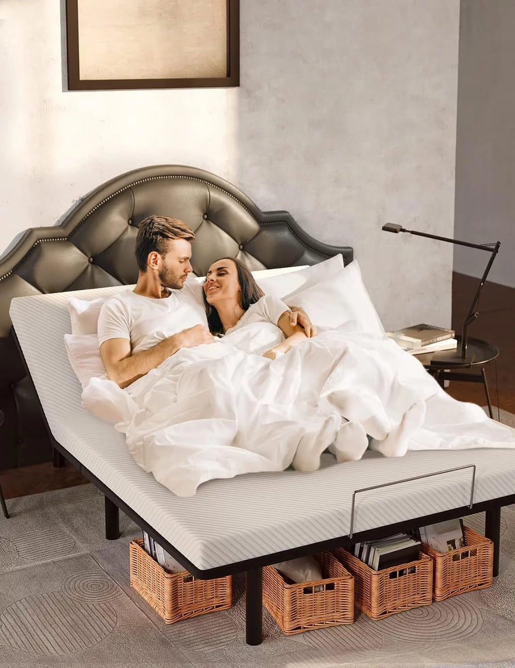Queen Adjustable Bed Frame with Head and Foot Incline B9668
