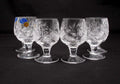 6 European Cut Crystal Shot Glasses 50ml K327